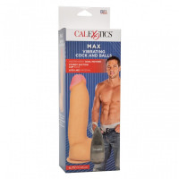 Вибратор на присоске с пультом управления California Exotics Max Vibrating Cock & Balls