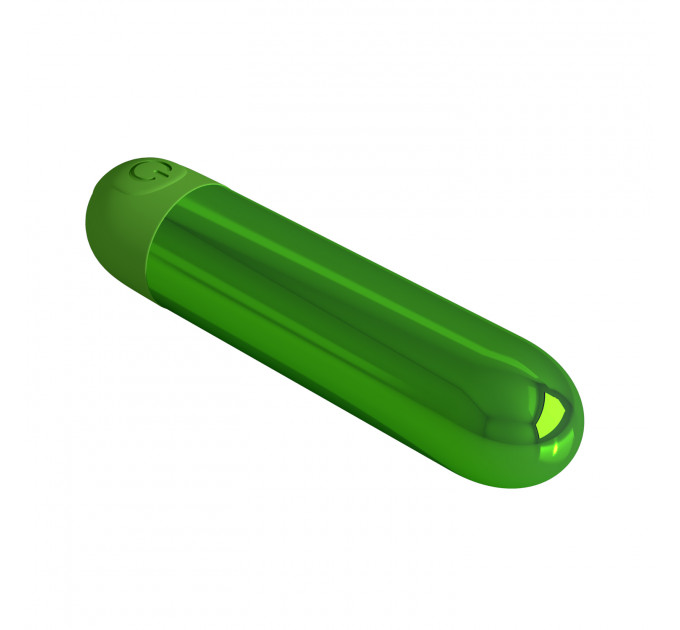 Вибропуля 10 вибраций PRETTY LOVE Kiwi глянцевая, красная, 8 х 1.8 см