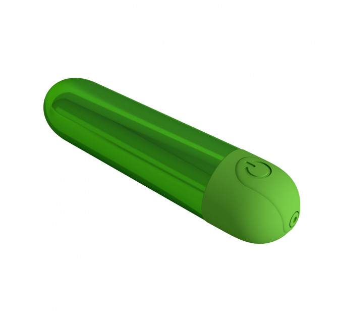 Вибропуля 10 вибраций PRETTY LOVE Kiwi глянцевая, красная, 8 х 1.8 см