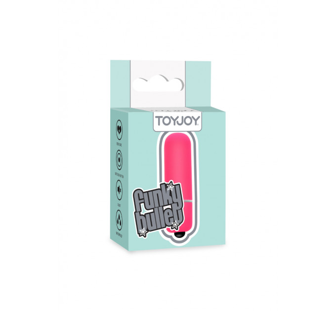 Вибропуля Funky Bullet розовая, 5.5 х 1.5 см