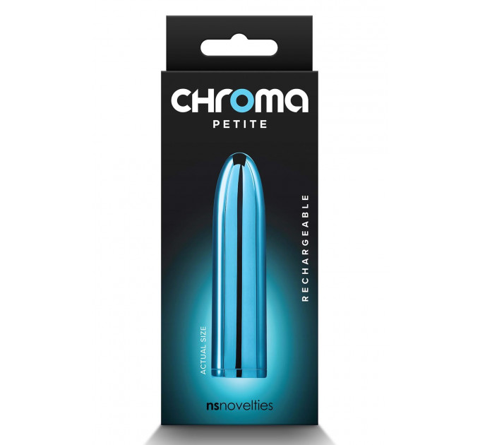 Вибропуля перезаряжаемая NS Novelties Chroma Petit, голубой