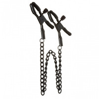 Затискачі на соски Чорний Ланцюг nipple play