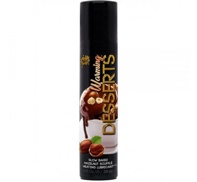 Съедобный лубрикант 4 в 1 WET Warming Desserts Slow Baked Hazelnut (со вкусом суфле и ореха) 30 мл