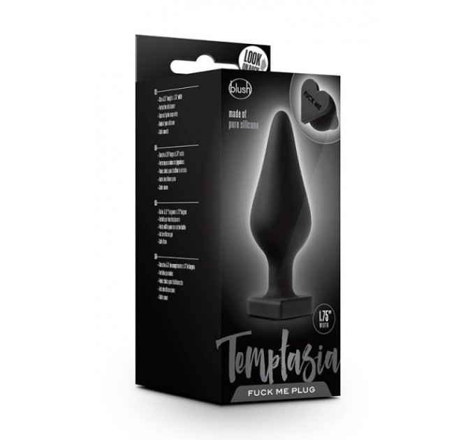 Анальная пробка TEMPTASIA FUCK ME BUTT PLUG BLACK