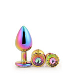 Набір райдужних анальних пробок GLEAMING LOVE MULTICOLOUR PLUG SET