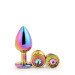 Набір райдужних анальних пробок GLEAMING LOVE MULTICOLOUR PLUG SET