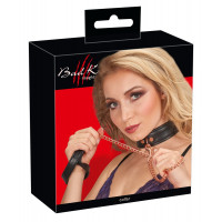 Нашийник з повідцем Bad Kitty Collar black
