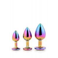 Набір райдужних анальних пробок GLEAMING LOVE MULTICOLOUR PLUG SET