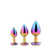 Набір райдужних анальних пробок GLEAMING LOVE MULTICOLOUR PLUG SET
