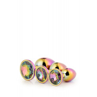 Набір райдужних анальних пробок GLEAMING LOVE MULTICOLOUR PLUG SET