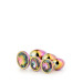 Набір райдужних анальних пробок GLEAMING LOVE MULTICOLOUR PLUG SET