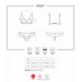 Элегантный кружевной комплект Obsessive 853-SET-2 белый, L/XL