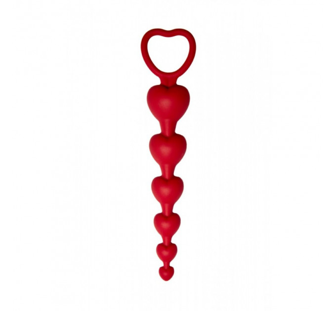 Анальная цепочка Loveshop RED 15.5 см