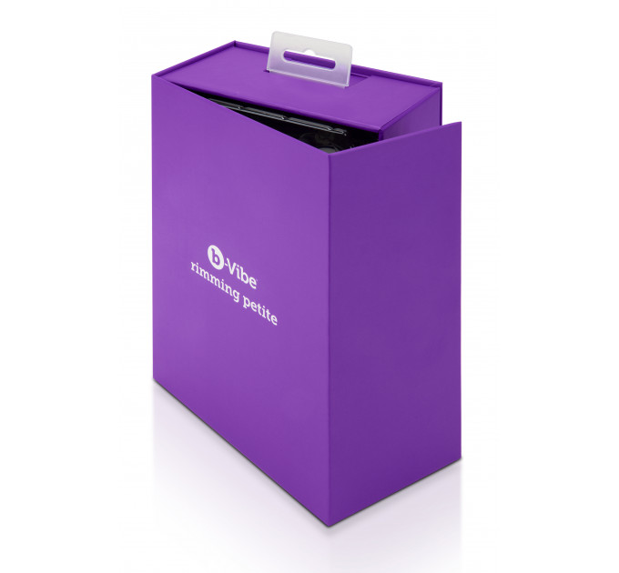 Анальная пробка с римминг эффектом и пультом B-VIBE RIMMING PETITE, фиолетовая