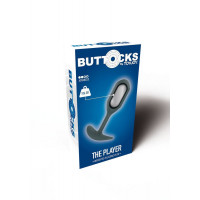 Анальна пробка Toy Joy Buttocks The Player Weighted обважнена, чорна