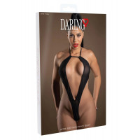 Боди в мелкую сетку с завышенной талией Daring Intimates, черный