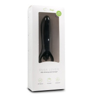 Анальный вибратор Easytoys, силиконовый, черный, 15.5х3 см