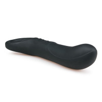 Анальный вибратор Easytoys, силиконовый, черный, 15.5х3 см