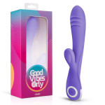 Вибратор-кролик Fane Good Vibes Only, силиконовый, фиолетовый, 22 см х 3.7 см
