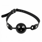 Кляп кулька DS Fetish з ремінцем, чорний