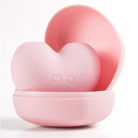 Клиторальный вакуумный стимулятор с язычком BeYourLover Heart в форме сердца, розовый