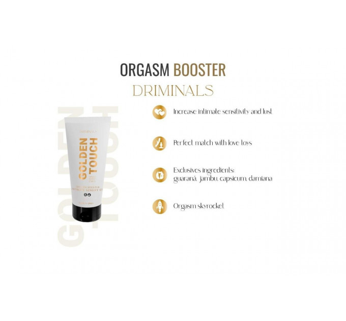 Лубрикант для клитора Driminals Golden Touch Booster усиливающий оргазм, 30 мл