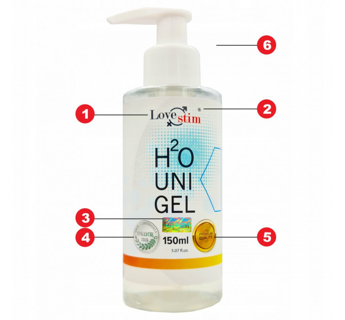 Лубрикант на водной основе Lovestim H2O UNI Gel 150 мл