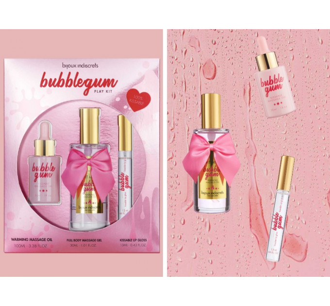 Массажный гель-лубрикант 2 в 1 с запахом на силиконовой основе Bubblegum Bijoux