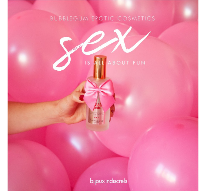 Массажный гель-лубрикант 2 в 1 с запахом на силиконовой основе Bubblegum Bijoux