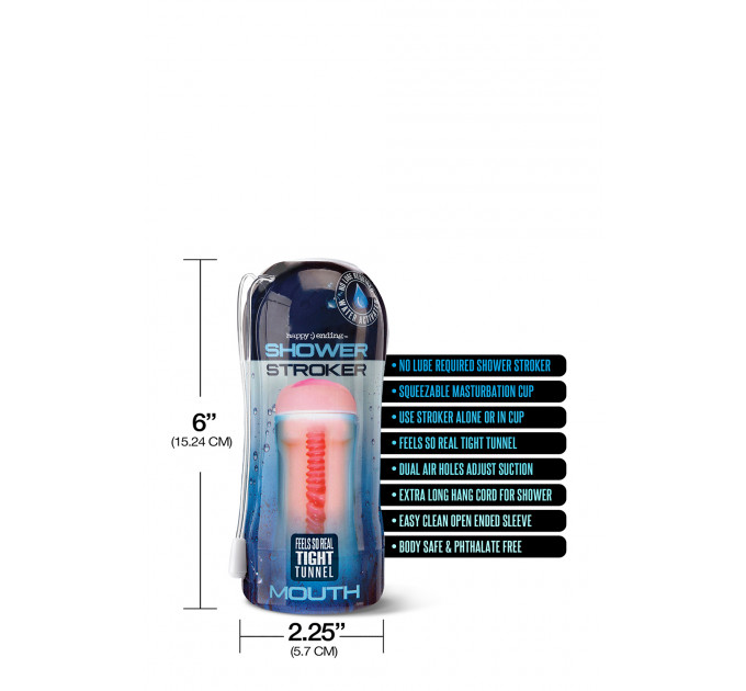 Мастурбатор HAPPY ENDING SHOWER STROKER SELF LUBRICATING MOUTH