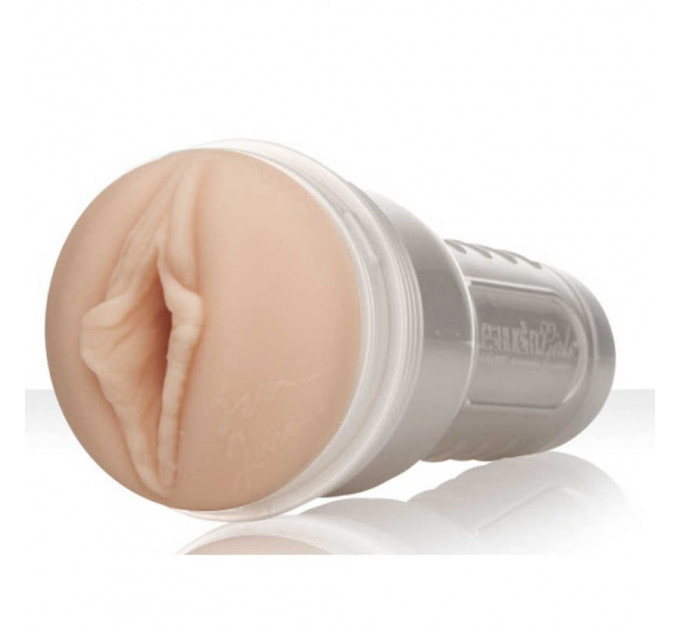 Мастурбатор вагина в колбе FleshLight Eva Lovia, киберкожа, телесный