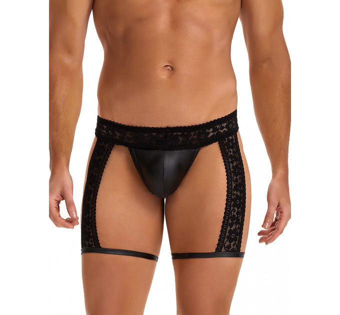 Чоловічі труси відкриті Star Night з мереживом, чорний, M