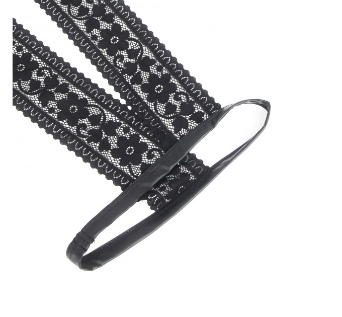 Чоловічі труси відкриті Star Night з мереживом, чорний, M