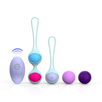 Набор разноцветных вагинальных виброшариков Every Night Toys с вибрацией и дистанционным пультом