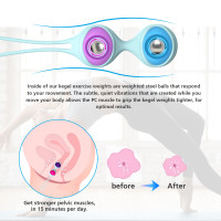 Набір різнокольорових вагінальних віброкульок Every Night Toys з вібрацією та дистанційним пультом