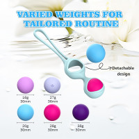 Набір різнокольорових вагінальних віброкульок Every Night Toys з вібрацією та дистанційним пультом