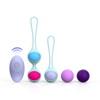 Набір різнокольорових вагінальних віброкульок Every Night Toys з вібрацією та дистанційним пультом