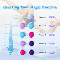 Набір різнокольорових вагінальних віброкульок Every Night Toys з вібрацією та дистанційним пультом