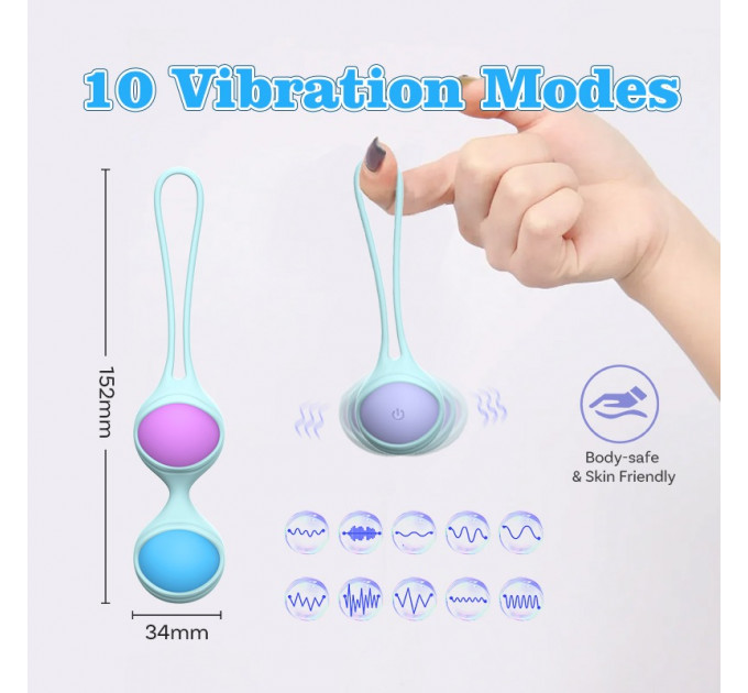 Набор разноцветных вагинальных виброшариков Every Night Toys с вибрацией и дистанционным пультом