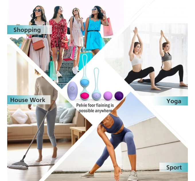 Набор разноцветных вагинальных виброшариков Every Night Toys с вибрацией и дистанционным пультом