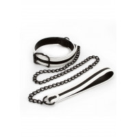 Нашийник з повідцем NS Novelties GLO Bondage Collar And Leash Green світяться в темряві