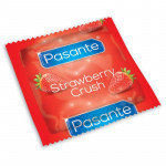 Презервативы оральные с клубничным вкусом Pasante Strawberry Flavour Condome 53 мм (цена за 6 шт.)