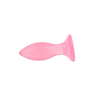 Пробка анальна на присосці Chisa Hi-Rubber Butt Plug. рожевий