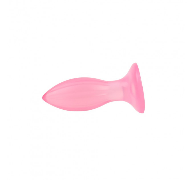 Пробка анальная на присоске Chisa Hi-Rubber Butt Plug. розовый