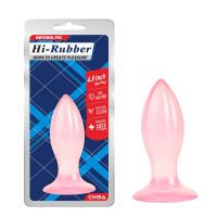 Пробка анальная на присоске Chisa Hi-Rubber Butt Plug. розовый