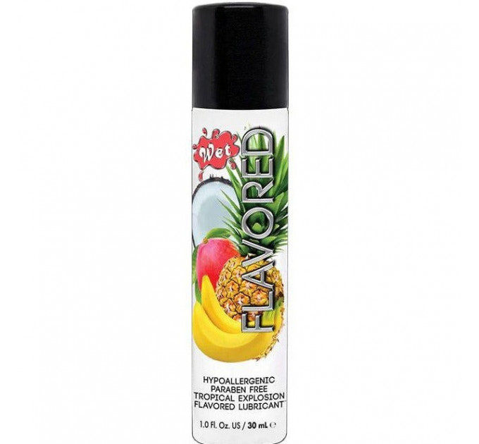 Съедобный лубрикант WET Flavored Tropical Explosion (Тропические фрукты) 30 мл