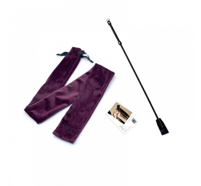 Стек кожанный с позолотой Riding Crop UPKO