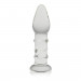 Скляний Анальний затор 5,5" Glass Romance Clear