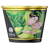 Свеча для массажа Shunga Massage Candle Exotic Green Tea с ароматом зеленого чая, 170 мл