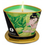 Свічка для масажу Shunga Massage Candle Exotic Green Tea із ароматом зеленого чаю, 170 мл